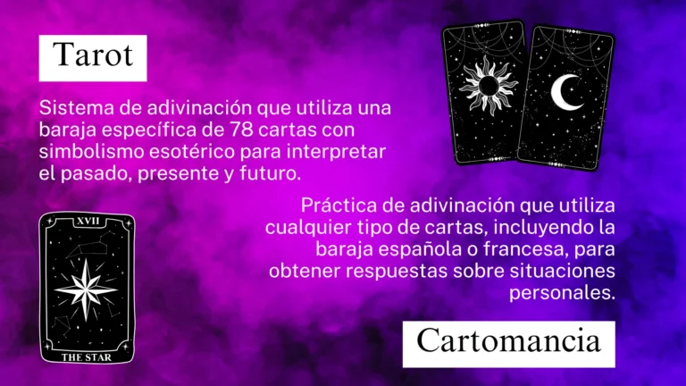 Diferencias entre tarot y cartomancia