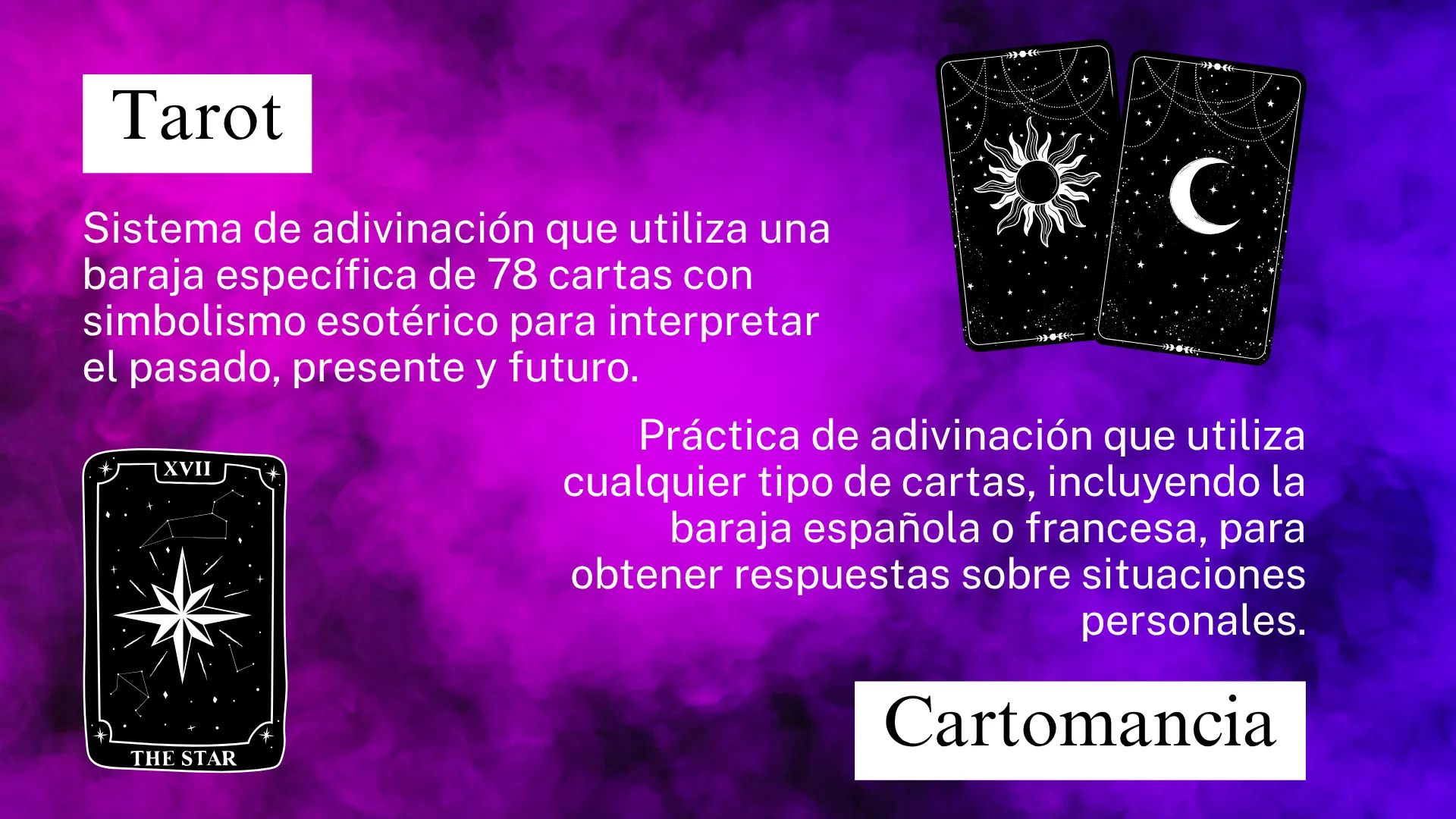 diferencias entre tarot y cartomancia